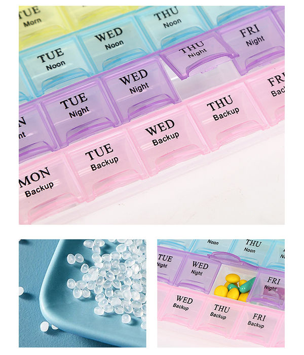 YouBella Jewellery Organiser Medicine Organizer Pill Organizer Reminder Storage Box 28 Days